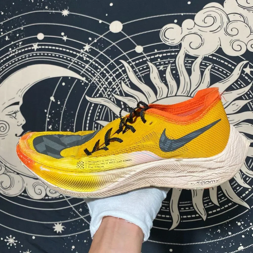 Nike ZoomX Vaporfly Next% 2 DO2408-739 Athletic Sneaker Men's 10.5 Yellow Mesh